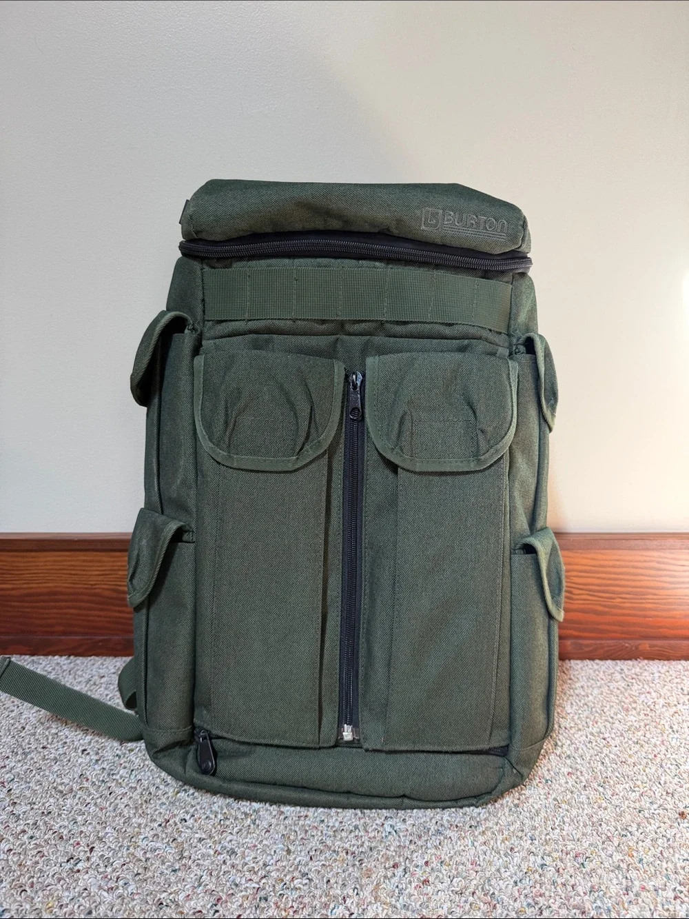 Vintage Burton Olive Green Dayback